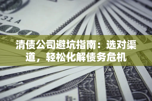 武汉清债公司避坑指南：选对渠道，轻松化解债务危机