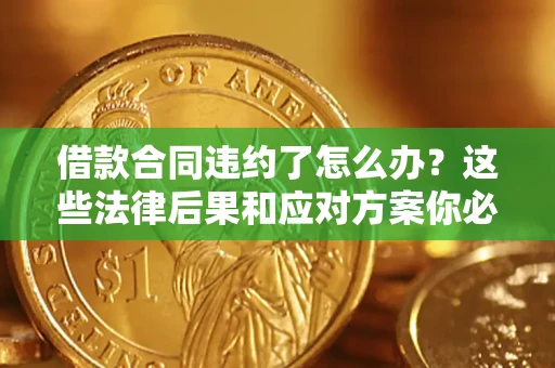 武汉借款合同违约了怎么办？这些法律后果和应对方案你必须知道