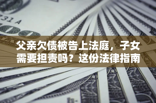 武汉父亲欠债被告上法庭，子女需要担责吗？这份法律指南必须看完