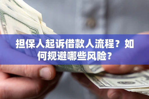 武汉担保人起诉借款人流程？如何规避哪些风险？