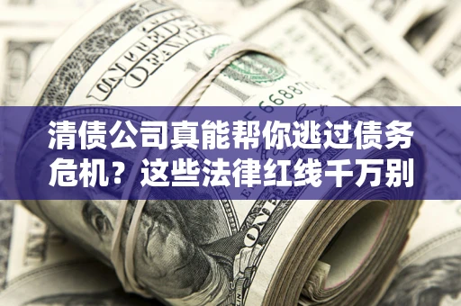 武汉清债公司真能帮你逃过债务危机？这些法律红线千万别踩