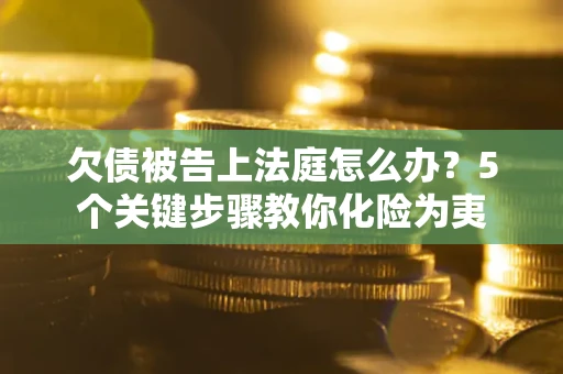 武汉欠债被告上法庭怎么办？5个关键步骤教你化险为夷
