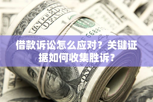 武汉借款诉讼怎么应对？关键证据如何收集胜诉？
