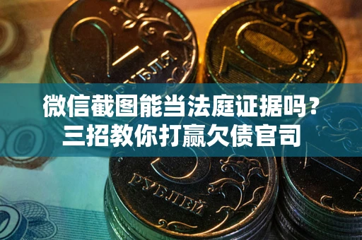 武汉微信截图能当法庭证据吗？三招教你打赢欠债官司